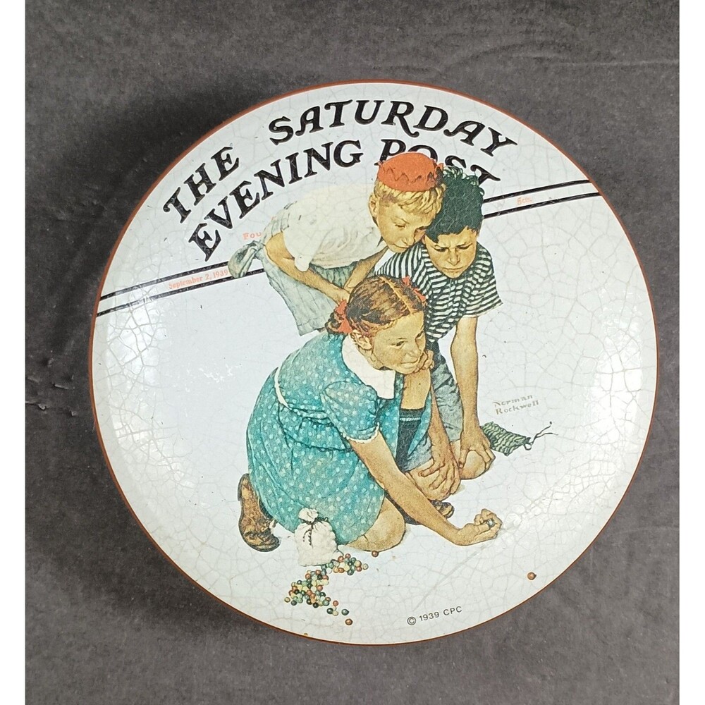 The Saturday Evening Post Collectors Series I Made in England Round Tin